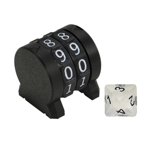 Compteur de vies à deux chiffres imprimé en 3D fait main, multi-usages, avec points rotatifs, pour DND, <span class=keywords><strong>Warhammer</strong></span>, <span class=keywords><strong>jeux</strong></span> de société et de table - Product Image 4