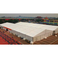 Haute qualité 9x12 mètres luxe tente de fête en plein air étanche PVC poteaux en aluminium deux chambres capacité 2 personnes pour une utilisation estivale