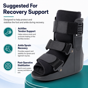 Soporte de Tobillo Ajustable y Transpirable con Cordones para Hombre y Mujer, Protección Invernal para <span class=keywords><strong>Correr</strong></span>, Alivio de la Fascitis Plantar - Product Image 5