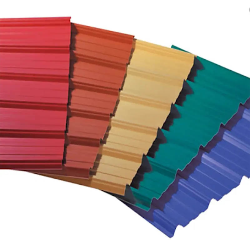 Placas corrugadas transparentes, placa/cartón corrugado con revestimiento de Color galvanizado