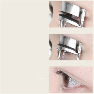 Pince à cils manuelle simple en acier inoxydable noir, outil de recourbement de cils à marque privée - Product Image 6