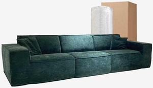 Sofá cama modular personalizado para sala de estar de Villa, esponja de alta densidad, diseño moderno, embalaje comprimido al vacío - Product Image 3