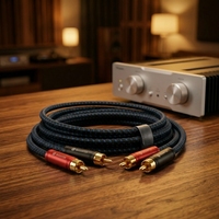 Cable de Audio RCA RASANTEK Chapado en Oro, Cobre OFC, Revestimiento de PVC, 0.5m-5m, para Reproductor de DVD, Proyector, Cine en Casa, Altavoz, Amplificador