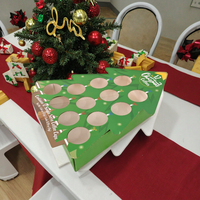 Emballage d'affichage en forme d'arbre de Noël personnalisé de haute qualité Portable nouvelle boîte-cadeau créative de café en carton pour Noël