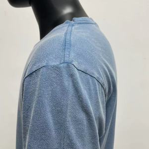 เสื้อยืดคอกลมแขนสั้นทรงหลวมสำหรับผู้ชาย ผ้าฝ้าย 100% น้ำหนักผ้าระบายอากาศได้ดี รับผลิตแบบ OEM ขายส่ง MOQ ต่ำ - Product Image 6