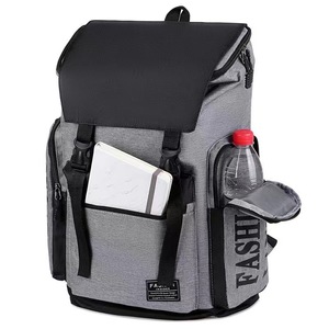 Sac à dos unisexe géométrique tendance grande capacité pour ordinateur portable, imperméable, décontracté, en nylon, multifonctionnel pour voyage - Product Image 3