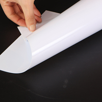 Feuille de PVC rigide brillante blanche 295*485mm 0.24 0.3 0.7 0.74 0.76 pour support de carte