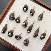 Ensemble de porte-parfum en bois d'agar naturel avec perles de Tahiti, arôme boisé authentique, grain naturel, fermoir multifonction en argent S925