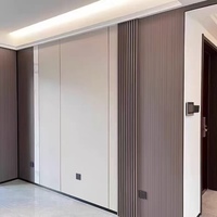 Panneau mural en bois décoratif moderne, panneau mural en fibre de bambou et charbon de bois, revêtement mural flexible en forme de feuille, panneau mural 3D