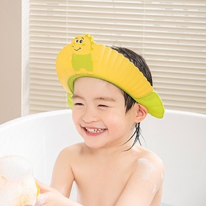 Bonnet de douche dinosaure pour enfants, imperméable, en plastique, avec protection pour les oreilles - Product Image 2