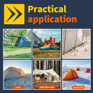 Kit <span class=keywords><strong>d</strong></span>'<span class=keywords><strong>ancrage</strong></span> pour trampoline à vents forts robustes sangles ancres au sol pour abris de voiture ensembles de balançoires piquets de tente à vis pour maison mobile - Product Image 4