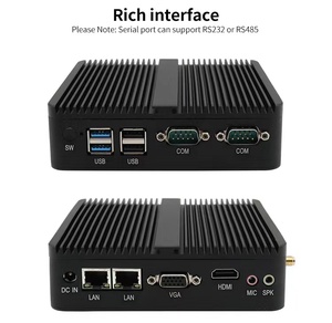 Mini PC Celeron J1900 çift RS232 <span class=keywords><strong>d</strong></span>ört çekirdekli Barebone sistemi endüstriyel ucuz Mini PC Win10 Linux ile WLAN - Product Image 3