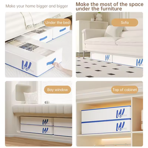 Nueva Caja de Almacenamiento de Ropa Plegable, Resistente al Polvo y a la Humedad, con Acabado Lacado Ecológico, Multifuncional, con Compartimentos, para Debajo de la Cama - Product Image 5