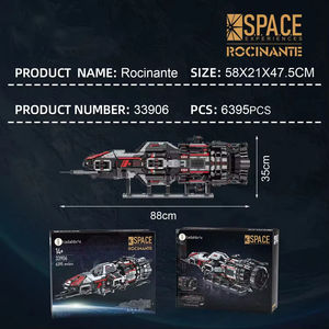 33906 6395PCS Modèle de bateau de guerre Rossinat, fusée spatiale, vaisseau spatial, blocs de construction, décoration de bureau, cadeau pour enfants, ensemble de construction - Product Image 5