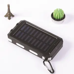 Solar Power Bank Kompass mit großer Kapazität 20000mAh Mobile Power Geschenk wasserdicht mit Not licht