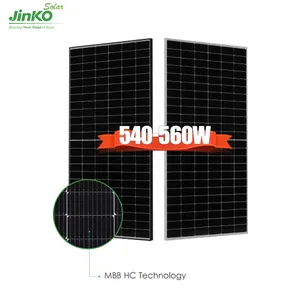 JINKO 2024โซลาร์เซลล์แผงหน้าปัดโมโนสำหรับระบบพลังงานแสงอาทิตย์540W 550W 560W