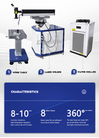 Machine de soudage laser automatique CNC 200W 400W 500W en acier inoxydable pour la réparation de moules YAG et de moules de lettres en relief