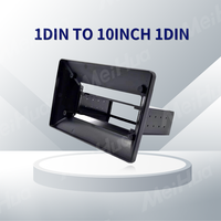 Meihua – Cadre de tableau de bord 1DIN 10 pouces de haute qualité pour autoradio, amplificateur et installation facile d'un autoradio Android