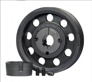 มอเตอร์ไฟฟ้ามาตรฐาน ISO แบบกำหนดเองได้สำหรับเปลี่ยนทดแทน OEM พร้อมบูชล็อคแบบเรียวสำหรับเครื่อง CNC ผลิตจากเหล็กหล่อ รูขนาด 10 มม. พร้อมรอกสายพานวี SPZ - Product Image 3