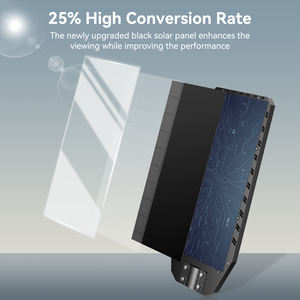 שלט רחוק 1080led 25000 סוללה גדולה יותר מנורות רחוב סולאריות עם עוצמת גוף האדם דימר - Product Image 5