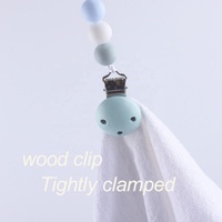 Chaîne de sucette anti-perte pour bébé, attache-tétine en silicone de qualité alimentaire, clip pour sucette bébé - Grande Vente