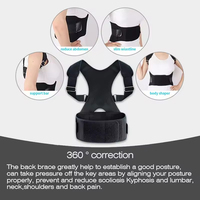 Correcteur de posture dorsal personnalisé en néoprène pour soulager les douleurs du haut et du bas du dos et soutenir la posture des épaules