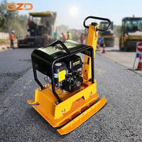 Compacteur à plaques vibrantes GZD OEM pour asphalte, logo et couleur personnalisés, moteur essence ou diesel