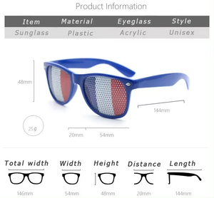 Wholesale Custom Flag Sunglasses National Country Theme Party <b>Eyewear</b> Promotional Gifts Festival Event Glasses - Product Image 3