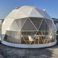 Carpa Domo Aislada de Lujo Personalizada, Estilo Hotel, para Glamping, Refugio de Camping al Aire Libre, Ventanas Panorámicas, Resistente a la Intemperie