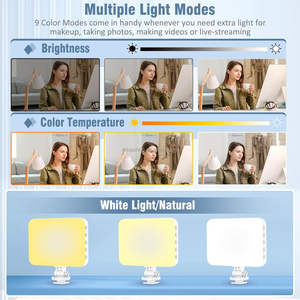 Lampe LED portable à clip pour téléphone, outil essentiel pour le vlogging et l'éclairage photographique des cils, lumière LED portable pour selfie - Product Image 4