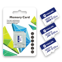 Carte mémoire SD TF fiable AC32 haute vitesse A1/V30 résistante à la chaleur pour enregistrement vidéo 4K, caméras embarquées, capacités 32 Go, 64 Go, 128 Go, 256 Go