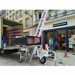 Máy nâng xây dựng thủy lực cần trục kéo dài JIUHE Trung Quốc 32m 36m, thang nâng trên cao, thang kéo trên xe kéo - Product Image 4