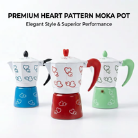 Cafetière expresso Kingze Classic Style italien Portable 3/6/9 tasses en aluminium Moka Pot nouveau Design pour un usage professionnel