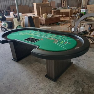 Baccarat ovalado de alta calidad premium personalizado adecuado para mesa de póquer Texas Hold'em BlackJack barata con flotador de distribuidor - Product Image 3