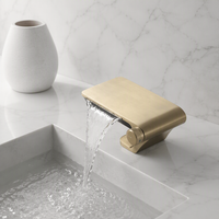 Robinet cascade moderne anti-éclaboussures en acier inoxydable 304 chromé, sans contact, à poignée unique, monotrou, à poser sur le comptoir, certifié NSF