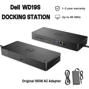 Station d'accueil USB-C 10-en-1 WD19S <span class=keywords><strong>pour</strong></span> ordinateurs portables Dell avec adaptateur d'alimentation 130W <span class=keywords><strong>pour</strong></span> entreprises, marque - Product Image 1