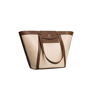 ผลิตในอิตาลี แบรนด์ CACHAREL กระเป๋าถือคุณภาพเยี่ยมสำหรับสุภาพสตรี สายสะพายสองเส้น ปิดด้วยกระดุม สำหรับผู้หญิง ขายส่ง - Product Image 1