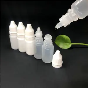 Großhandel Augen medizin Verpackungs behälter LDPE Pipette Flasche Schraub verschluss 10ml weiße Augentropfen Plastik flaschen