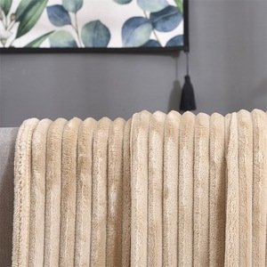 Bán buôn tùy chỉnh mềm rắn màu dệt flannel <span class=keywords><strong>Polyester</strong></span> tất cả các mùa cháy ấm áp hiện đại sofa ném bộ đồ giường cho phòng khách - Product Image 3