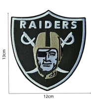 Écussons brodés avec le logo de l'équipe de la Ligue des Champions de football américain, badges en tissu à coller à chaud, appliques sportives de rugby