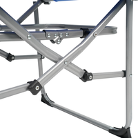 Chaise de Réalisateur Légère et Portable en 600D, Chaise Pliante Surdimensionnée avec Table Latérale pour le Camping en Plein Air, la Pêche et les Pique-niques