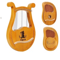 Lyre Harp 16 19 21 24 Strings Wooden Lyre Harp Portable Musical Instrument Stringed Instrument for Beginner Gift Wholesale