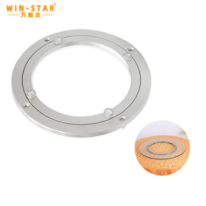 Plateau tournant à roulement à billes de 350 mm en aluminium, Lazy Susan, pour usage extérieur, rotation à 360 degrés, mécanisme rotatif - Product Image 6