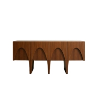 Meuble de rangement en bois massif sur mesure, style arche, vente en gros d'usine, console vintage pour villa, salon, hôtel, achat pour projets