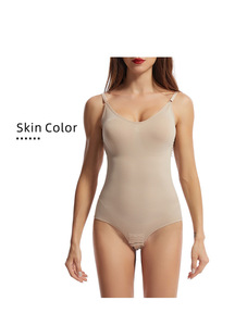 Womens' Waist Trainer Seamless Round Neck Tummy Control Shapewear <b>Bodysuit</b> for Women - Product Image 4