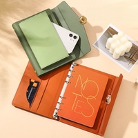 Ensemble de papeterie de luxe personnalisé en cuir PU A5 avec couverture rigide, idéal pour les cadeaux d'entreprise, avec boîte et stylo – Vente en gros promotionnelle