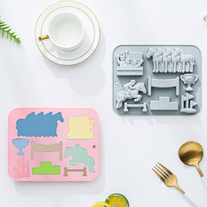 Moldes de Silicona Antiadherentes con Temática de Carreras de Caballos, Reutilizables, de Grado Alimenticio, Lindos Moldes Magnéticos de Silicona para Chocolate, Dulces y Hielo - Product Image 2