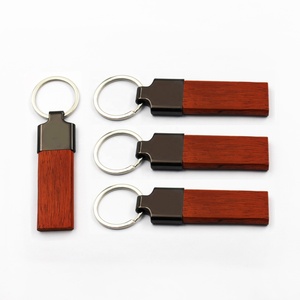 OneWay Wholesale Kids' Wood Key Chain <b>Customized</b> Logo Souvenir Promotional Wooden <b>Keychain</b> - Product Image 1