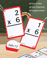 Joycat Flash Cards Pop Board Fidget Multiplication Flash Cards Times Table Chart Division Addition Subtraction Math Game Toys