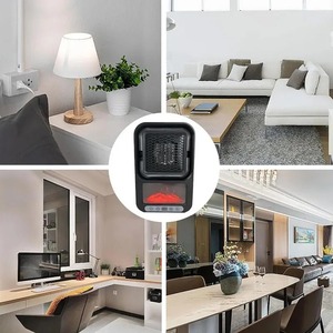 Radiateurs électriques portables 800W avec télécommande, chauffage PTC, pour la maison, la salle de bain, la chambre et le salon en hiver - Product Image 4